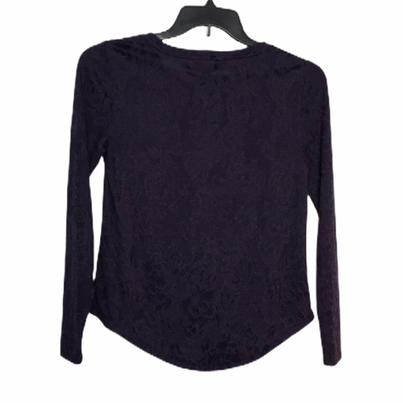 Simply Vera Wang Petite S Small 6 - 8 Purple Shirt Top Long Sleeve Stretch NWOT - Picture 3 of 6